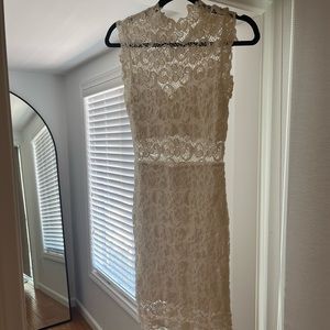 White Nightcap Clothing lace mini dress